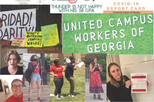 collage of images from May day
