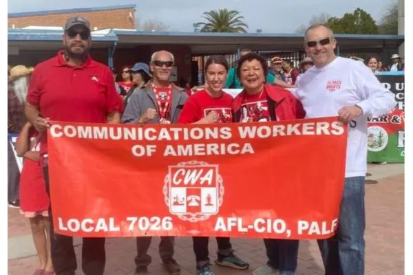 CWAers March in Celebration of César Chavez and Dolores Huerta