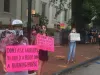 UGA union members assembled in front of the Arch to protest unsafe reopening conditions