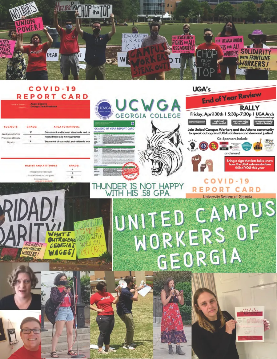 collage of images from May day