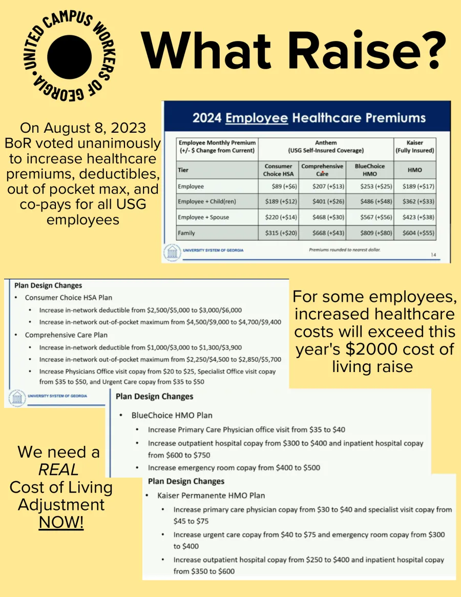 UCWGA Demands a Just Cost of Living Adjustment for USG Workers! UCW