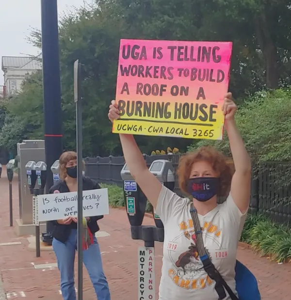 UCW-UGA protest, Oct. 2020